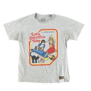 Let's Sacrifice Toby Steven Rhodes Spirit Halloween Funny T-Shirt Large Unisex